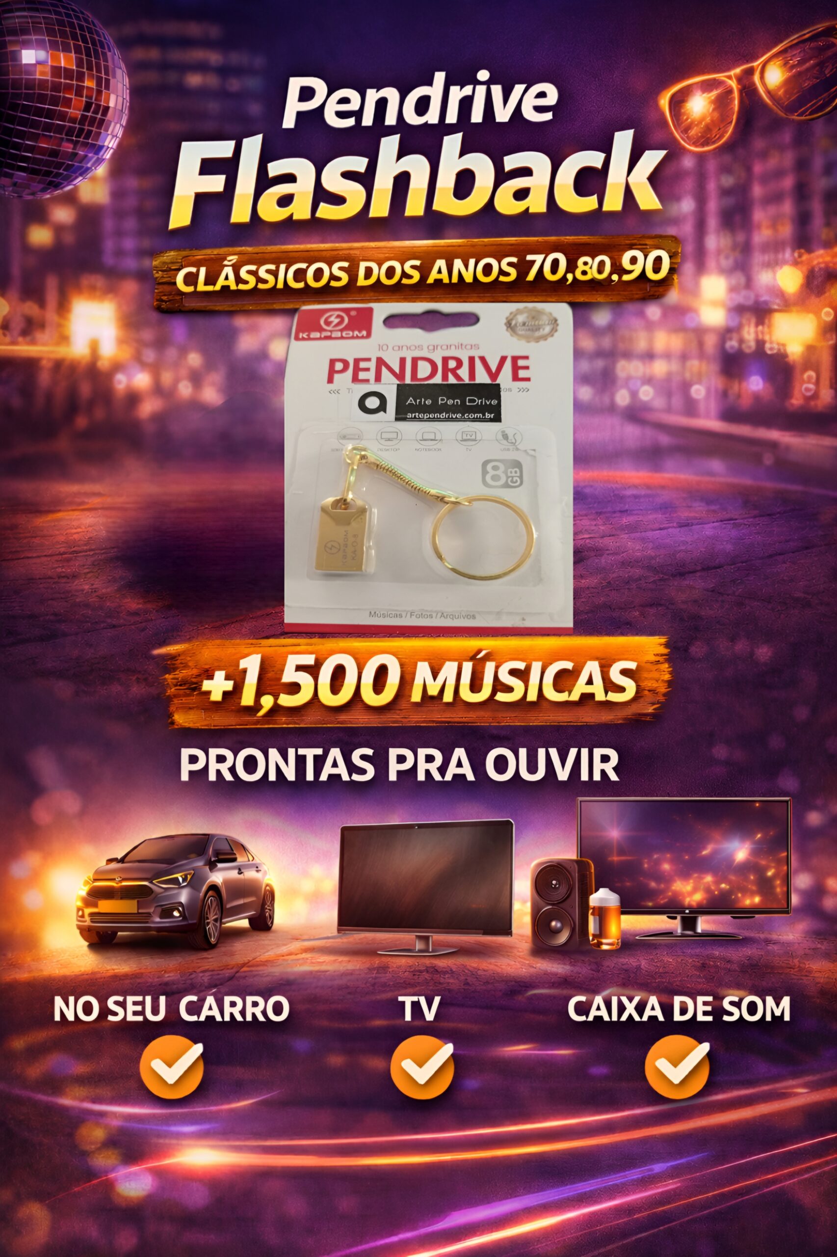 +1.500 músicas flashback , anos 60 ,70 e 80 .